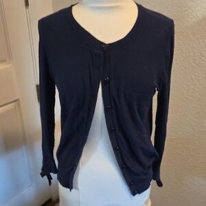LOFT Dark Blue Knit Sweater